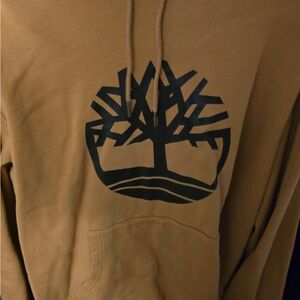 Timberland Tan Hoodie with Iconic Logo